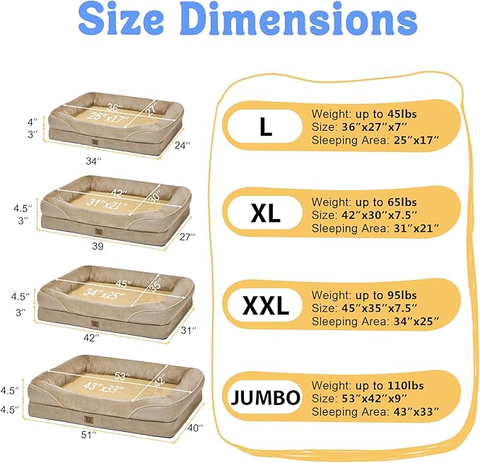 Washable Orthopedic Large Dog Bed - Image 7