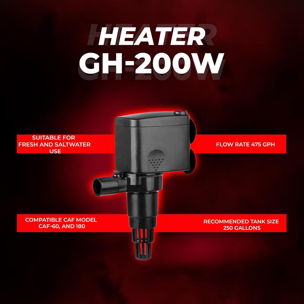 Aquatop MaxFlow Submersible Aquarium Power Head - Ideal for Freshwater and Saltwater Environments - High-Impact ABS for Durability