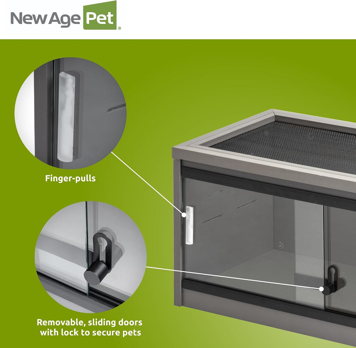 New Age Pet® ECOFLEX® 24" Small Reptile Enclosure, Grey