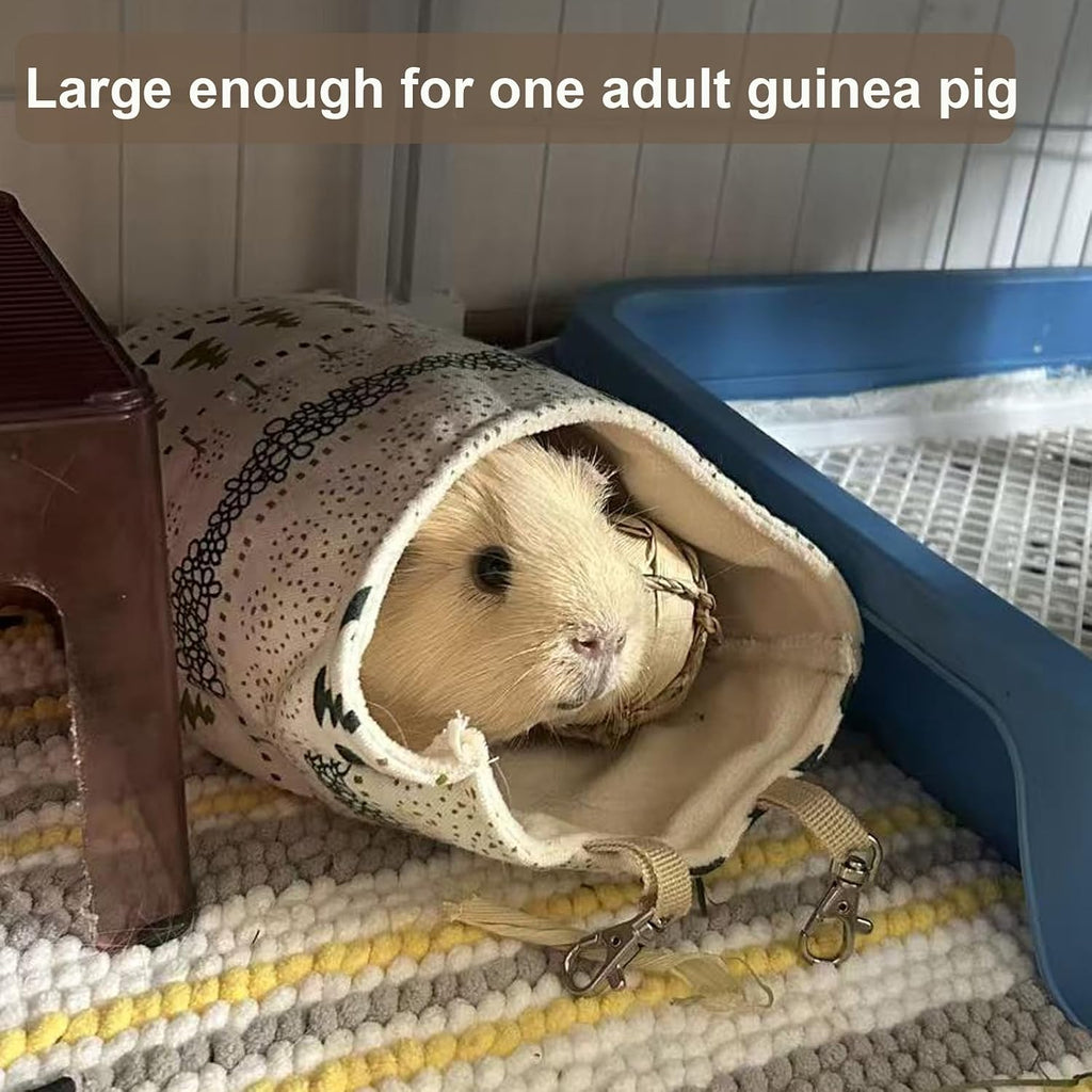 Sugar Glider Sleeping Pouch,Large 7.9'*9.8' Cage Hanging Bag,Breathable Cage Accessories & Toys for Sugar Gliders,Rats,Ferrets, Hamsters, Sack Swing Hanging Bed for Gliders Rat Hedgehog Hamster