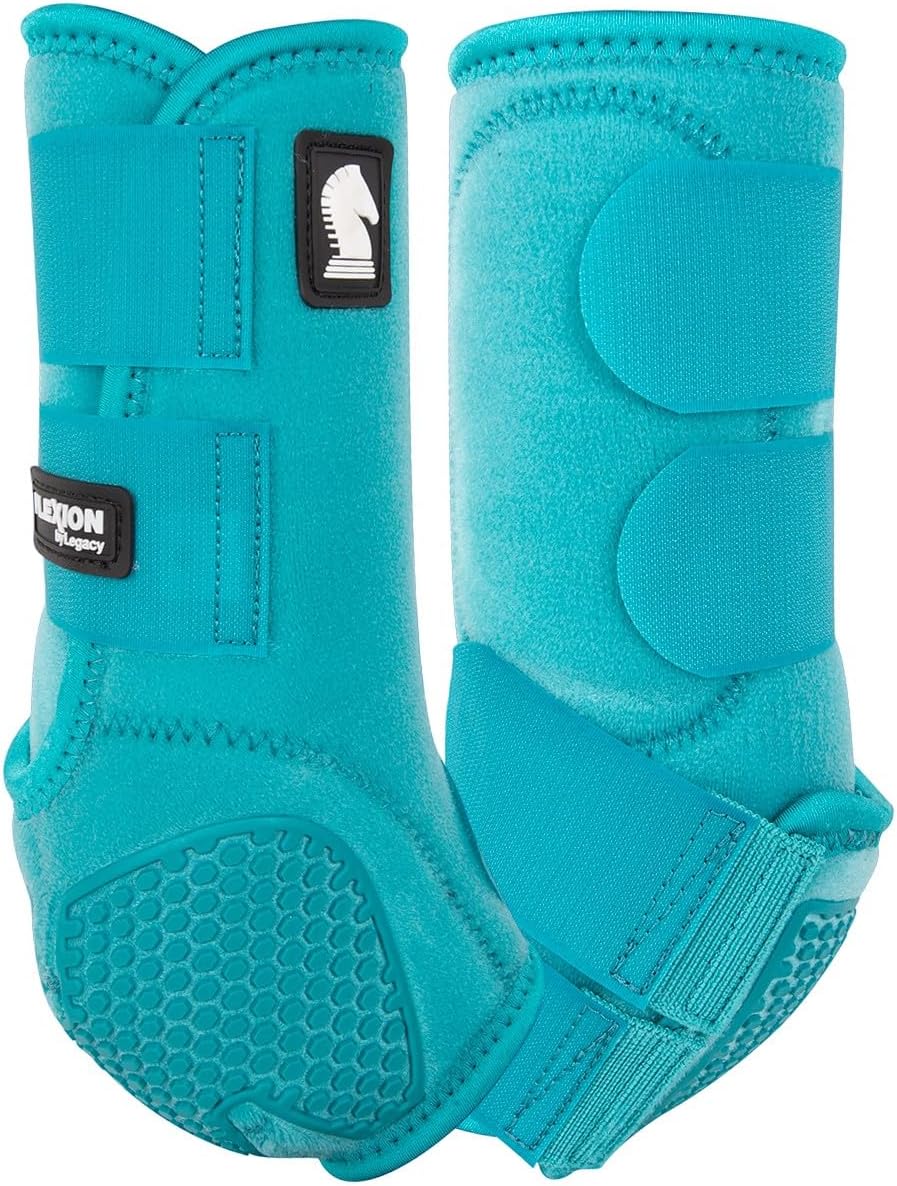 Classic Equine Flexion by Legacy2 Support Boots, Front (Crimson, Small)