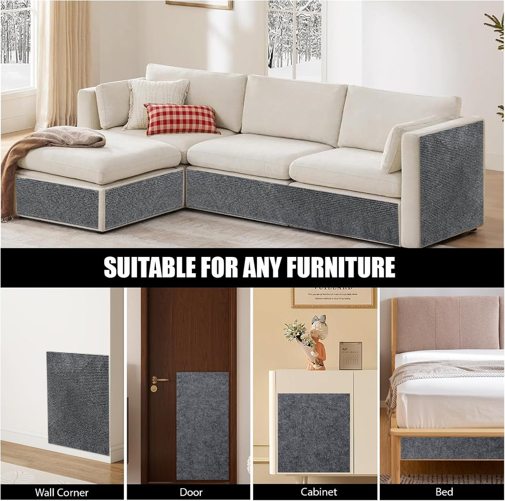78.7"x15.8" Cat Scratch Couch Furniture Protector, DIY Self-Adhesive