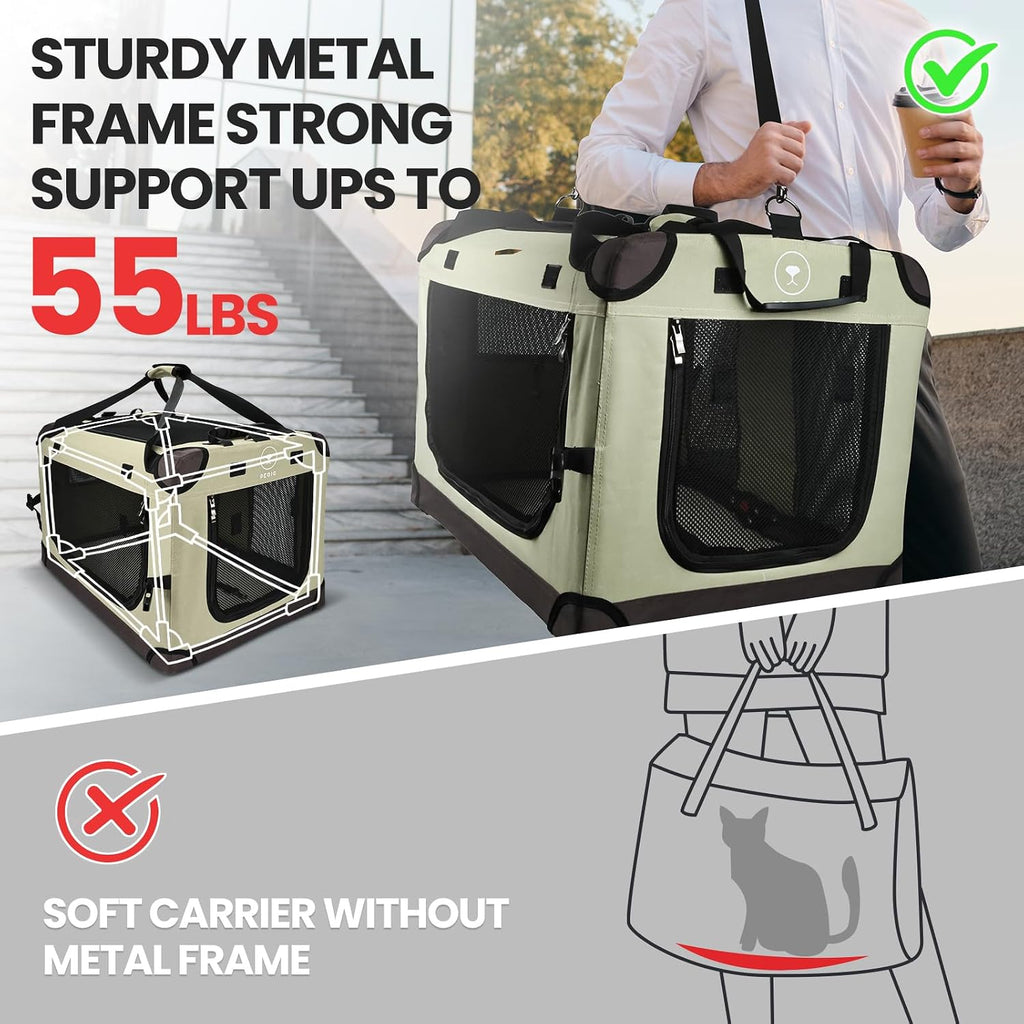 PEGIC Extra Large Cat Carrier, Brown