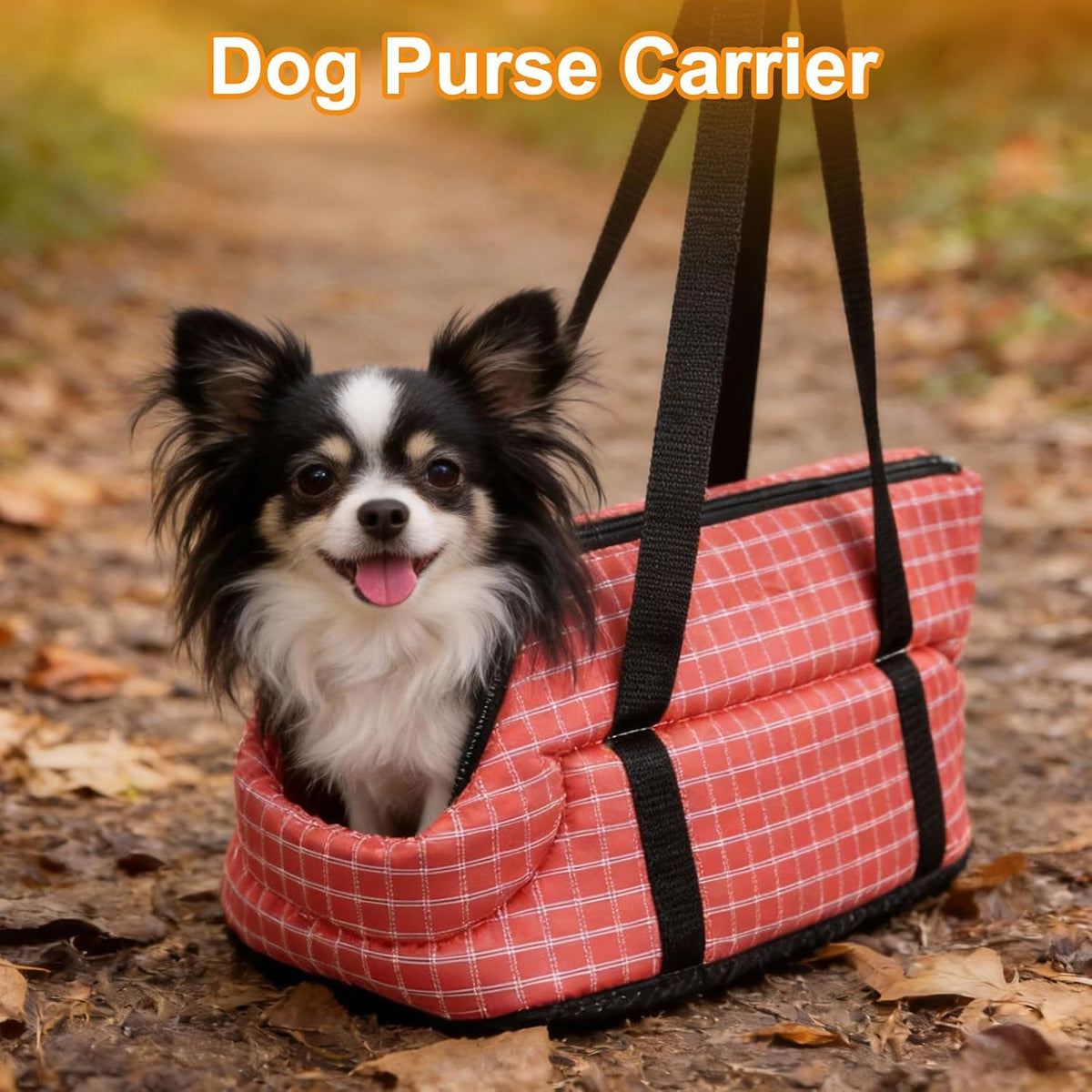 Dog Purse Carrier with Crossbody Strap Little Dog Sling Carrier