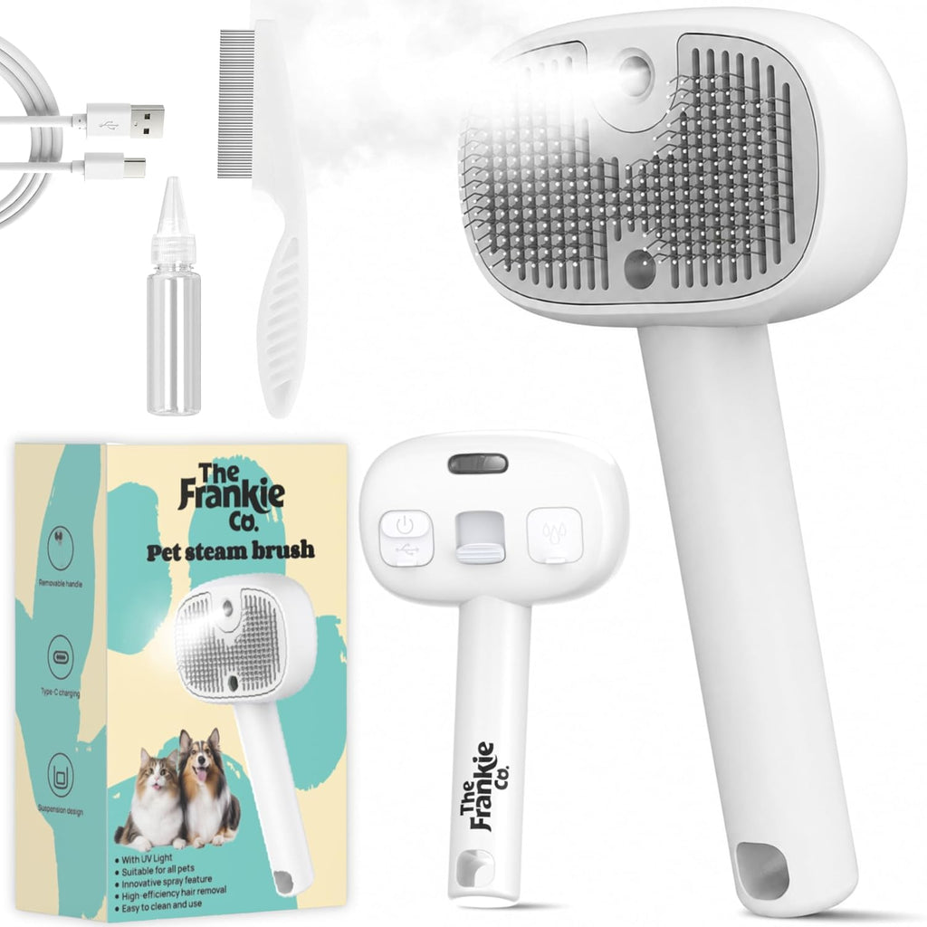 Cat Steam Brush, Self-cleaning Cat Brushes for Indoor Cats and Dogs
