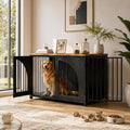 Garvee 42.5" Dog Crate Furniture for Medium & Large Dogs, Lockable Door