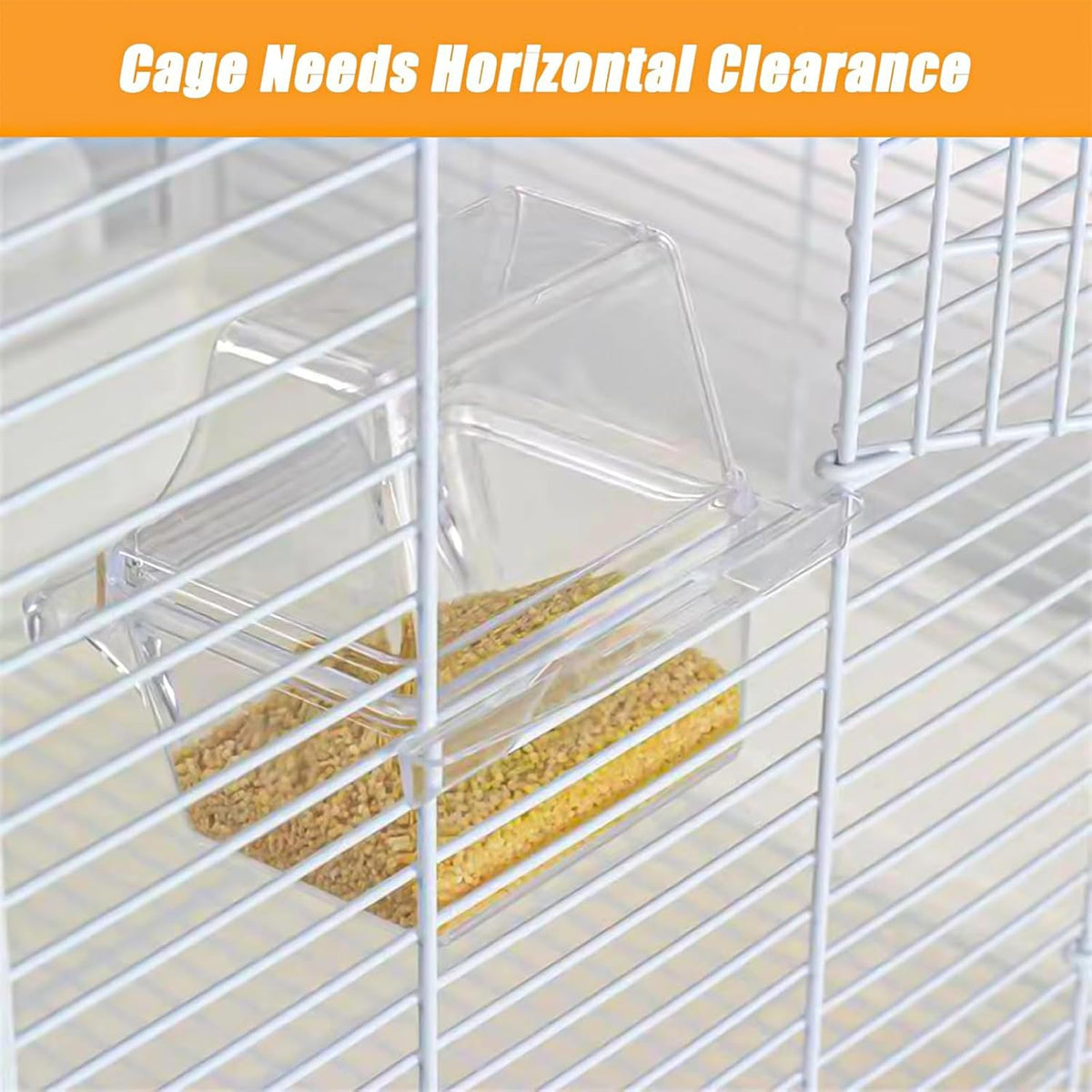 4 Pcs Bird Feeder Water Dispenser, Bird Feeder and Drinker Set, Automatic Bird Feeder for Cage, Hanging Bird Food Bowl, Bird Cage Accessories for Hamsters,Pigeons,Parrot