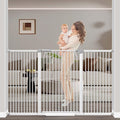 60.2"-65.7" Baby Gates Extra Wide, 40.5" Tall Dog Gate Indoor, Walk Through Pet by FlowerFrail
