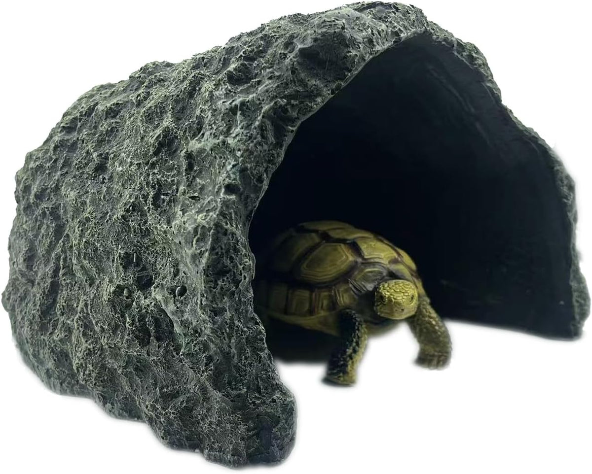 Extra Large Reptile Hides and Caves Simulation Rock Reptile Hideout Terrarium Habitat Décor for Bearded Dragon Lizards Ball Python Snakes Turtle Large Reptiles Amphibians