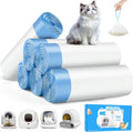 Kitcanis 120count Cat Litter Box Liner Automatic Litter Box for Cat Polyethylene Compatible with MeoWant MW-SC01/MW-SC02 1.5 Mil Heavy Disposable Scent Free 22lb Load, 17.7 x 19.68 in