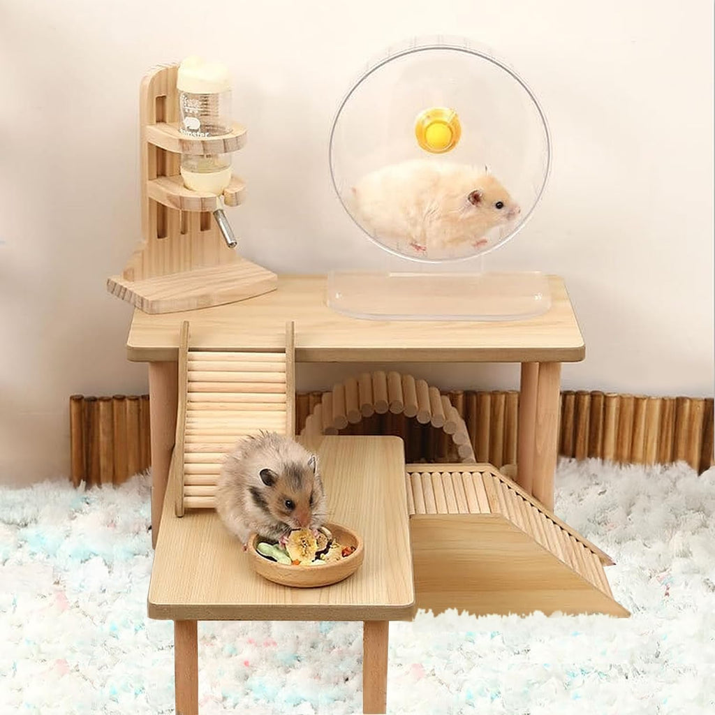 Hamster Platform 3-Piece，Hamster Cage Accessories toy Set