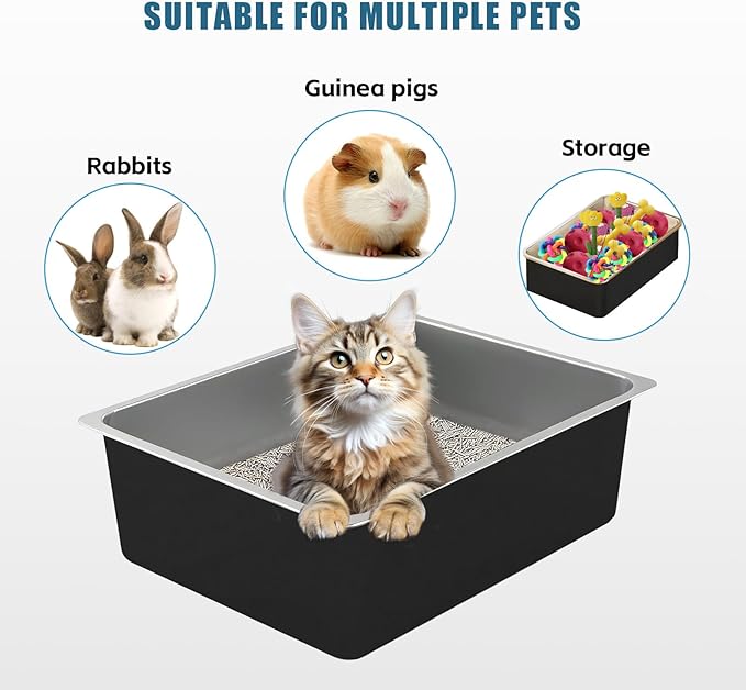 Stainless Steel Cat Litter Box - Image 6