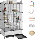 Encrypted Bird Cage Large Bird Cages 57-Inch, Top Storage Space, Bottom Splash by SNAAT