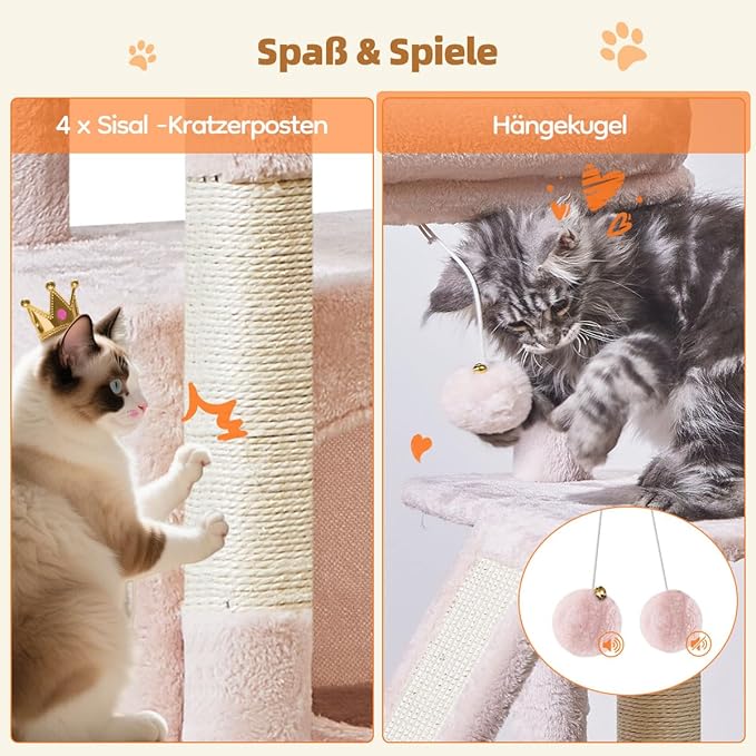 Taoqimiao Cat Tree, 38.5-Inch Cat Tower - Image 5