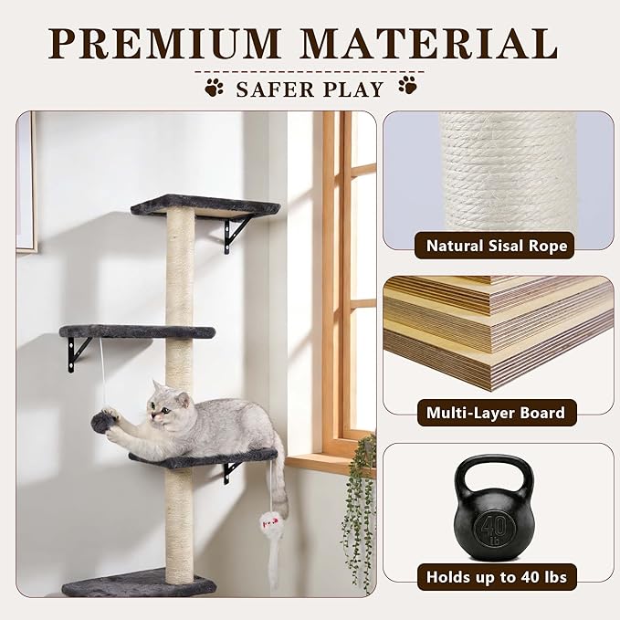 ANWA 5-in-1 Cat Wall Shelves - Image 3