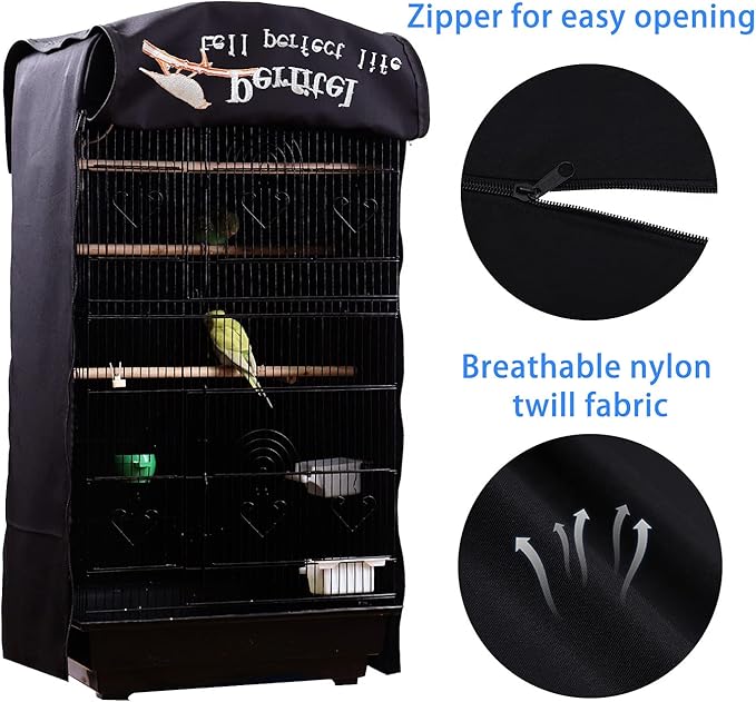 Bird Cage Cover Good Night Birdcage Cover Black-Out Birdcage Cover Durable - Image 4