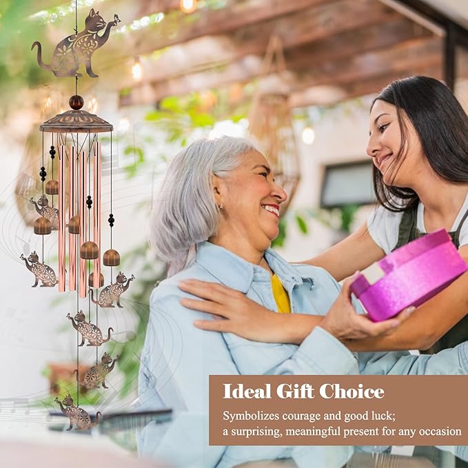 Cat Wind Chimes for Outside, Decoration for Outdoor - Image 7