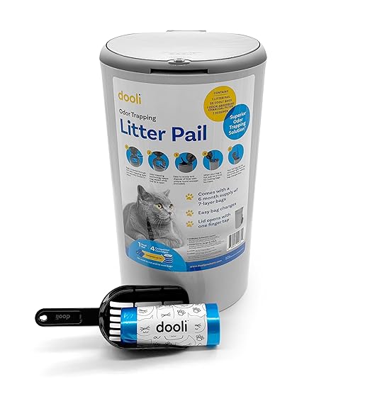 Odor Trapping Litter Pail – Odorless Cat Litter Pail by dooli