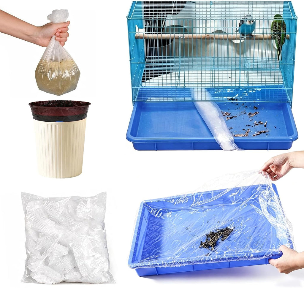 50 Pcs Bird Cage Liners Disposable,Large Style 35 * 43in