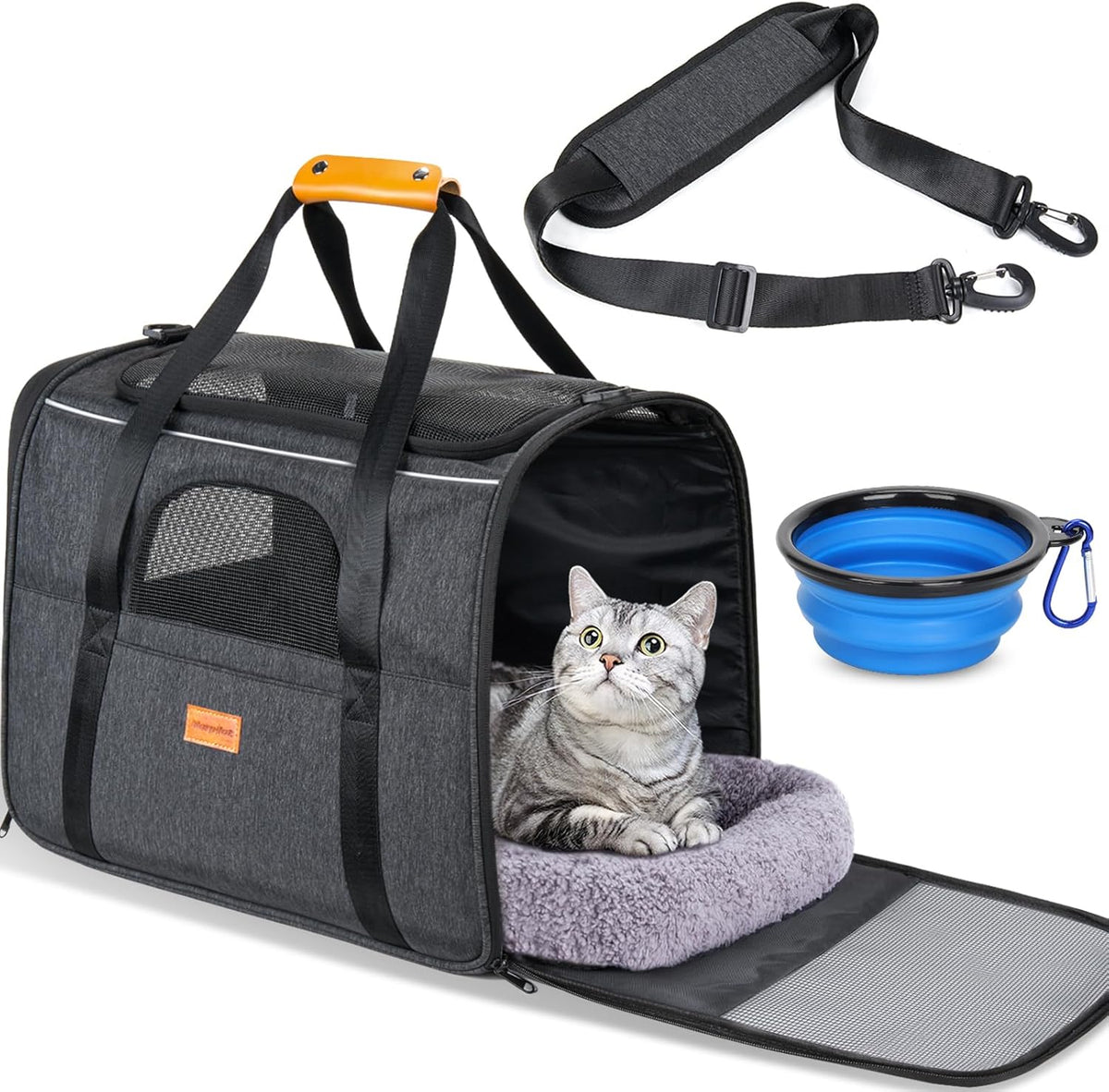Morpilot Cat Carrier Soft for Large Medium Cats and Puppy up to 20lbs