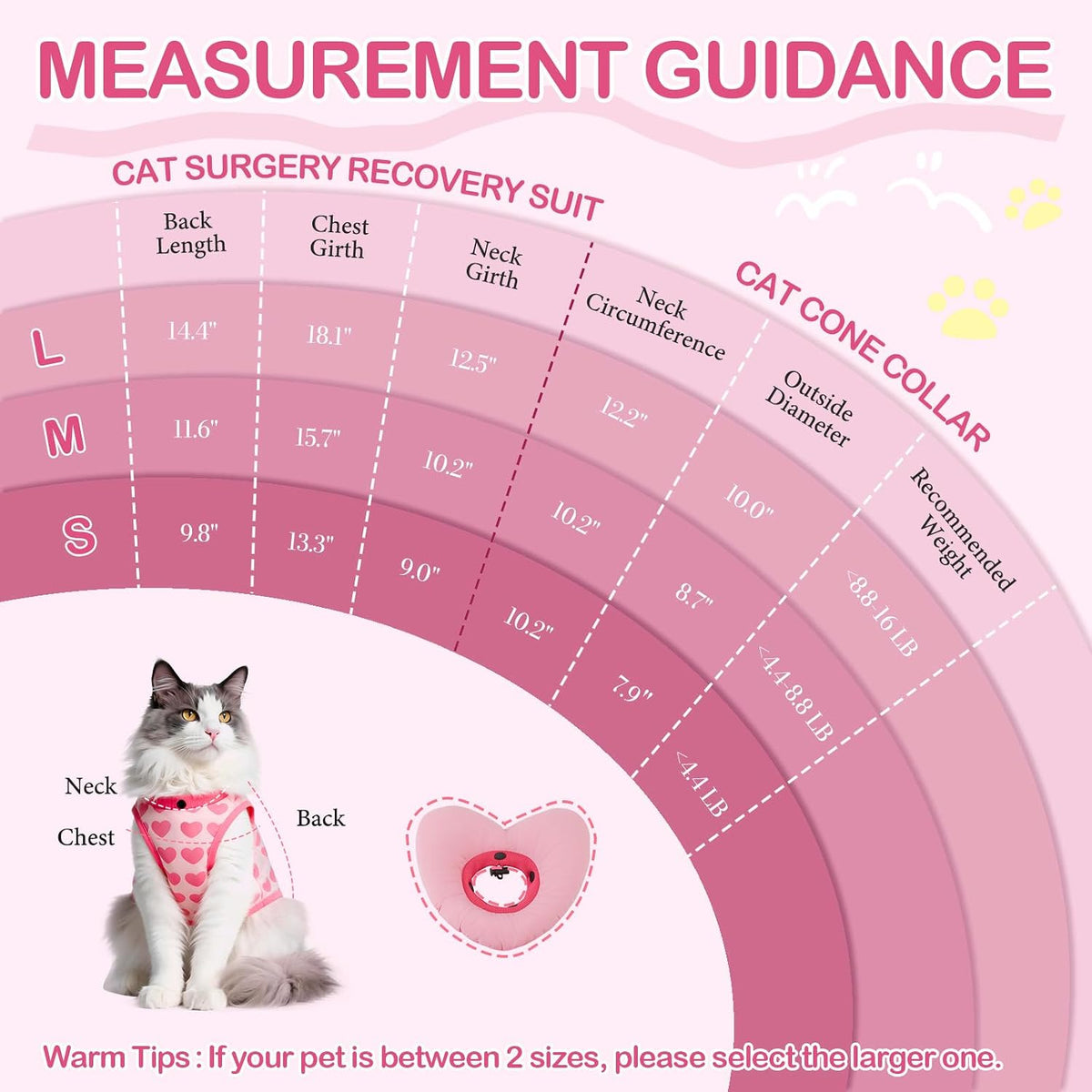 EMUST Soft Cat Surgical Wear After Surgery, Recovery Suit for Small Dogs