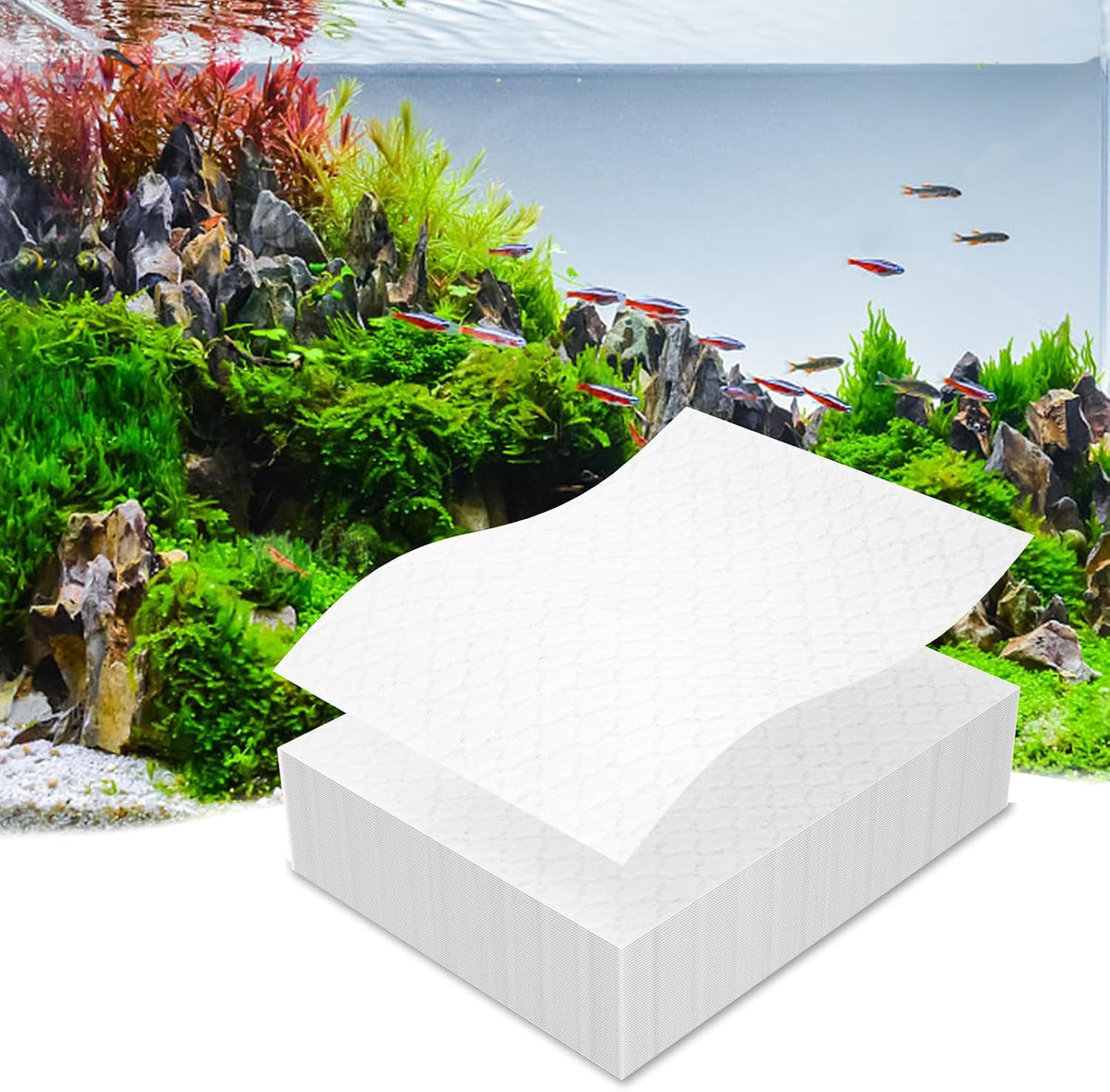 Aquarium Cloudy Water Remover, Aquarium Water Clarifying Sheets,with All Types of Filters On The Market