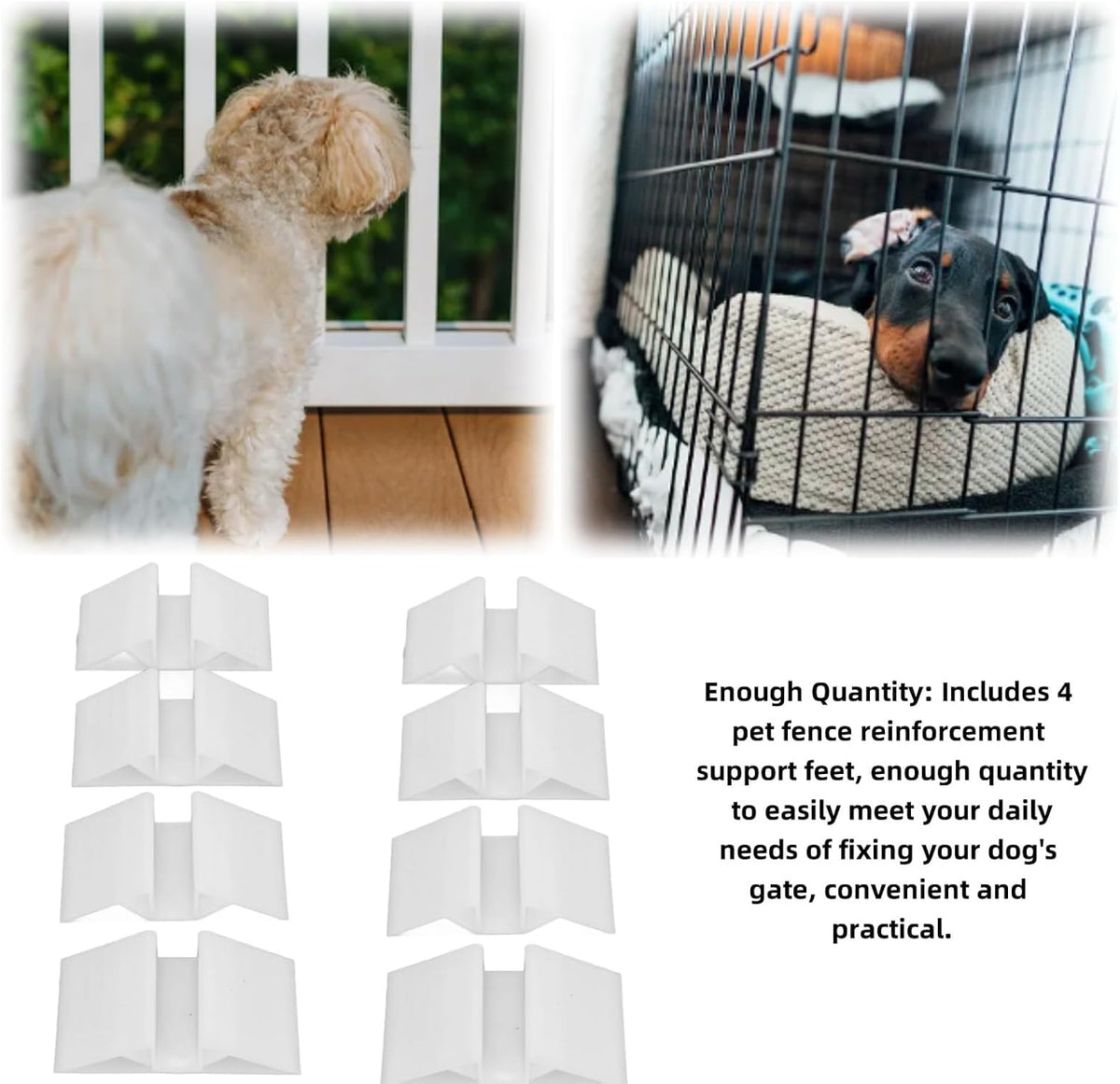 4pcs Dog Gate Support Leg Universal Pet Gate Support Leg for Stair Gate,Dog Fence Support Legs Pet Barrier Support Legs for Universal Front Stairs