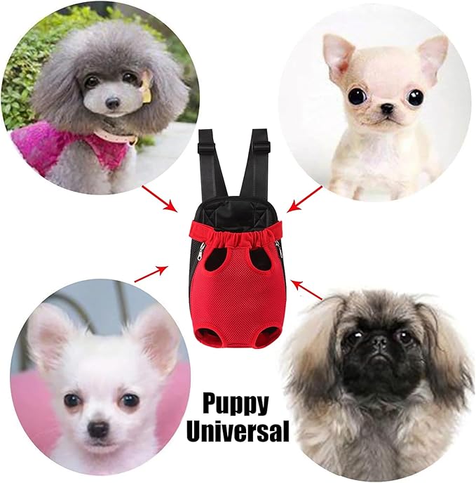 Dog Carrier Backpack, Adjustable Puppy Front Carrier Backpack, Ventilated Dog - Image 6