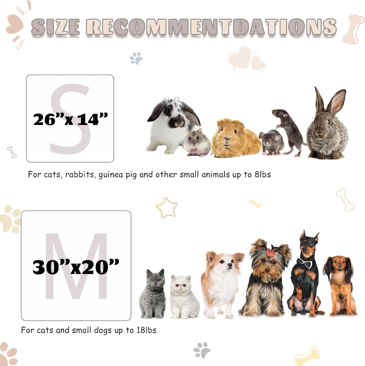 6 Pack Guinea Pigs Fleece Blankets, Soft Plush Mats for Rabbits Hamsters, Washable Small Pet Cage Bedding, Cozy Burrow & Snuggle Cover for Puppies Kittens Travel (26 x 14 Inch, Dark Color)