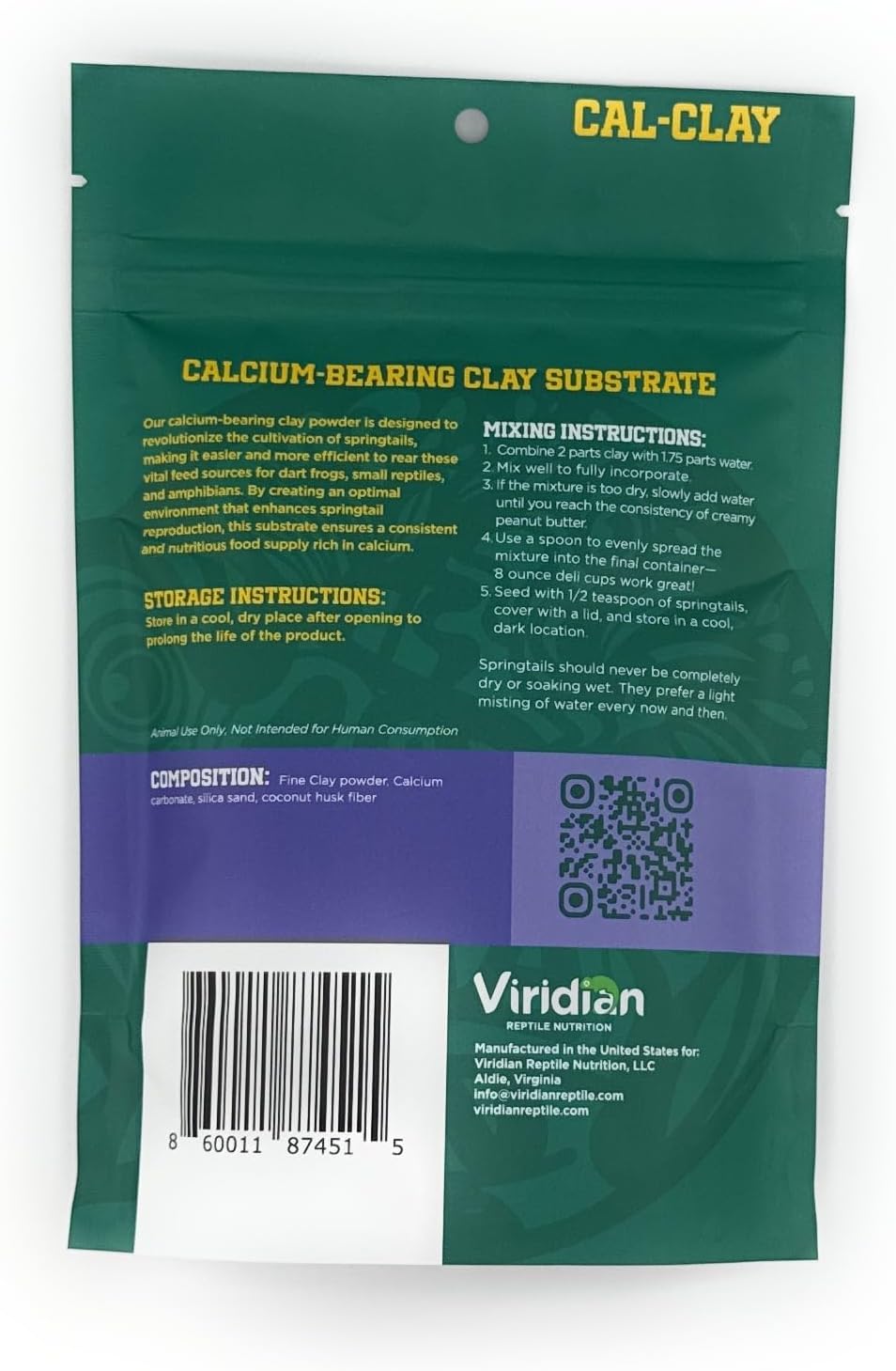 Viridian Reptile - Cal-Clay