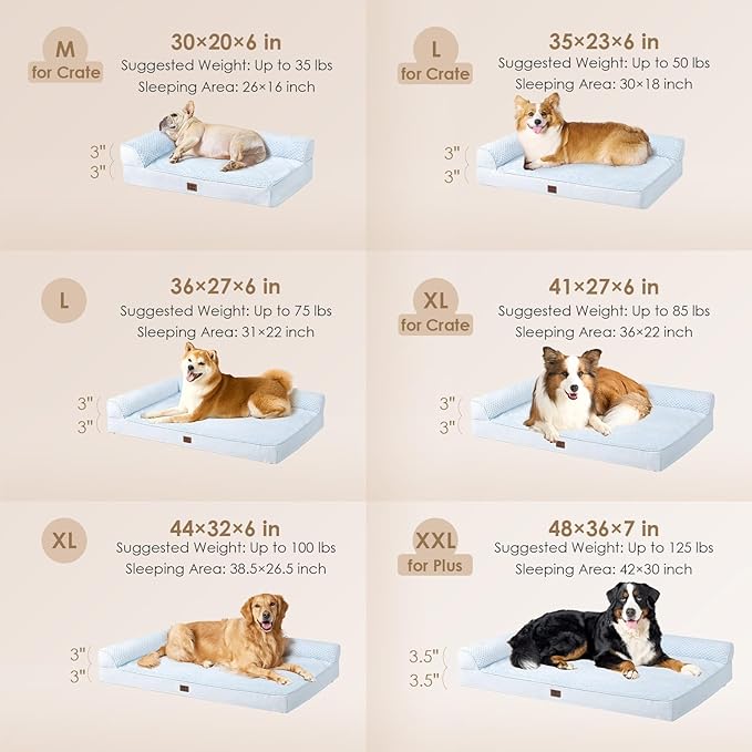 EHEYCIGA Extra Large Dog Bed Othorpedic, Memory Foam XL Dog Bed - Image 2