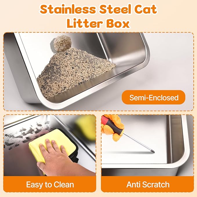 Stainless Steel Litter Box - Image 4
