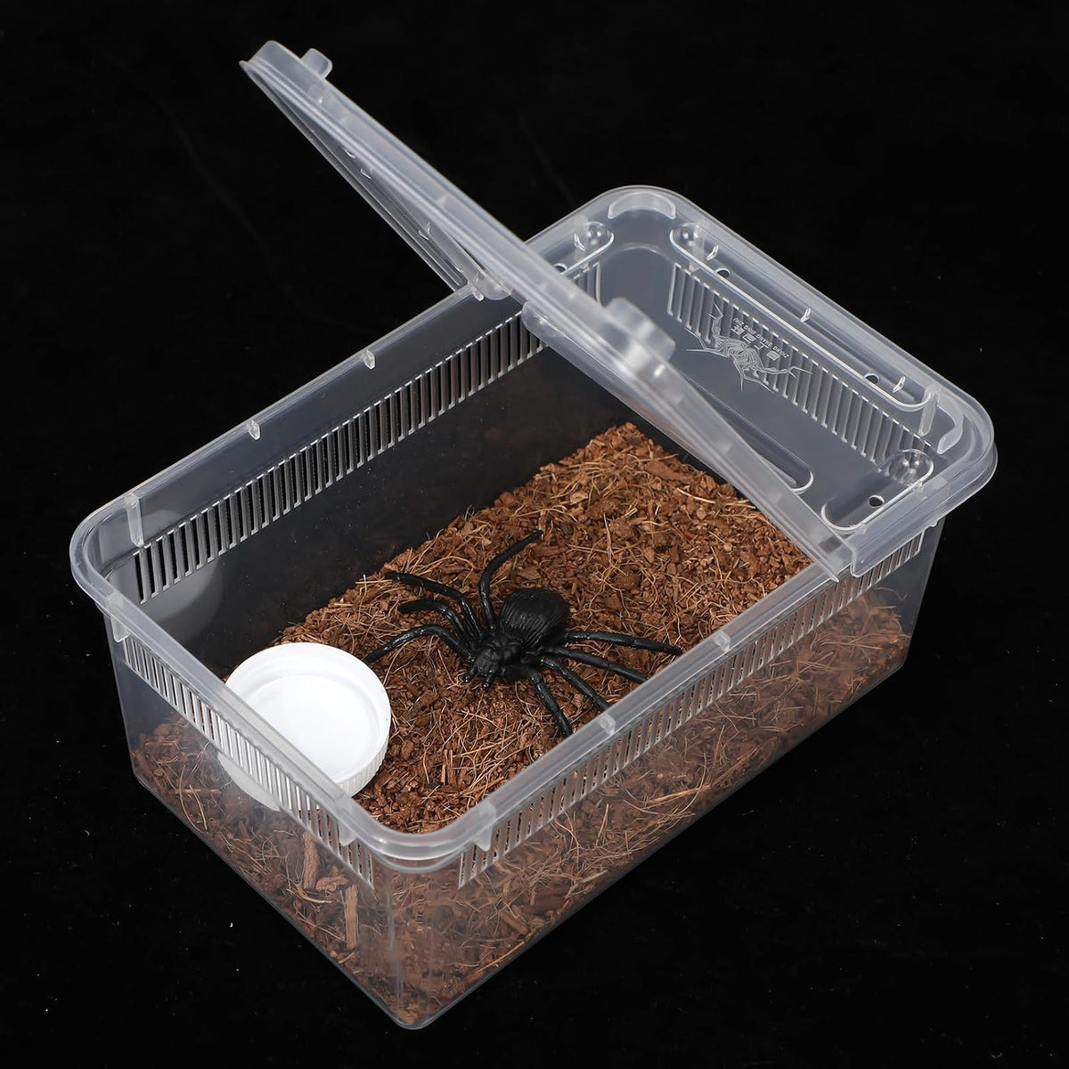8 Pcs Reptile Breeding Box, Vent Strips, Clear, 5.9 x 3.9 x 2.5 Inch