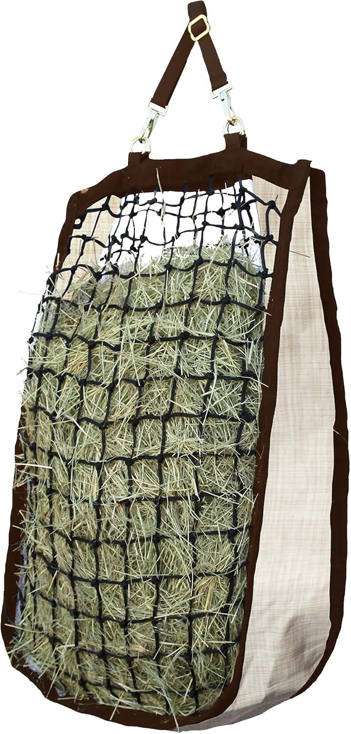 Slow Feed Hay Bag, 4 Flake, Durable Nylon Straps, Atlantis