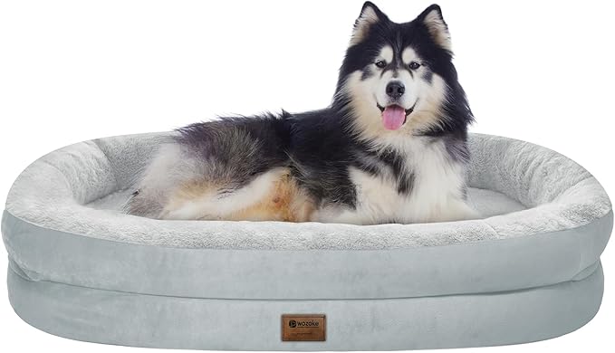 Orthopedic Waterproof Large Dog Bed: Memory Foam Washable Dog Bed by Wozoke