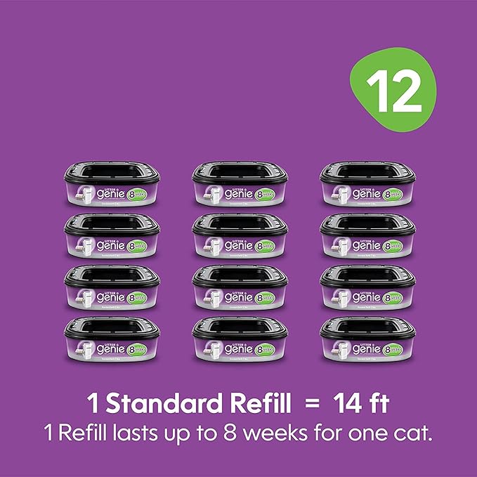 Litter Genie Ultimate Cat Litter Disposal System Refills, Lock Away Odors - Image 4