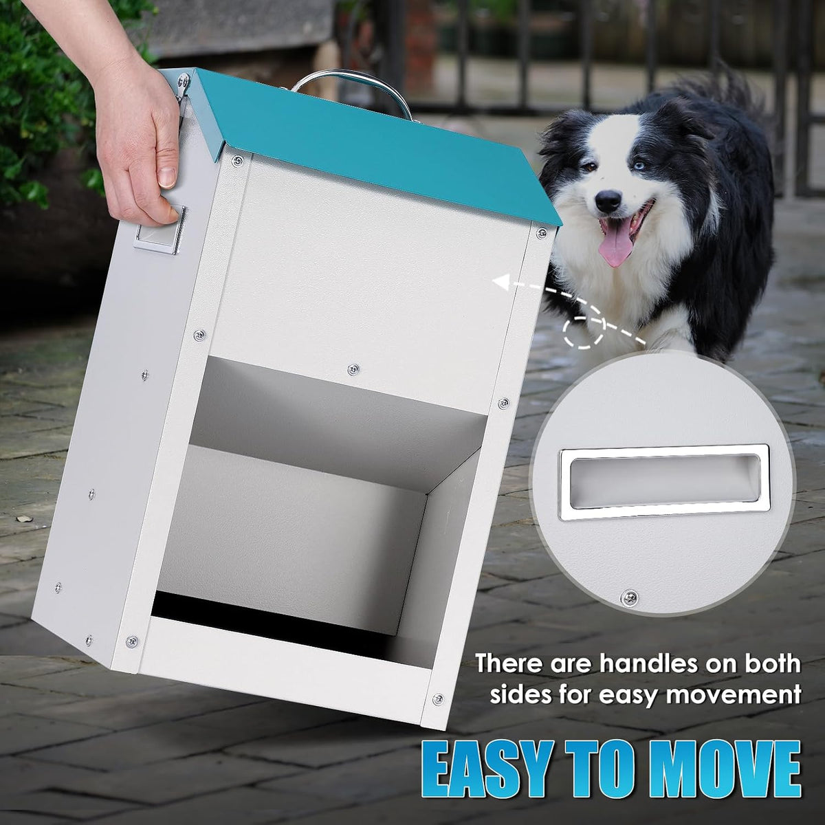 Automatic Cat Feeder Outdoor 59cups/14L Automatic Dog Feeder