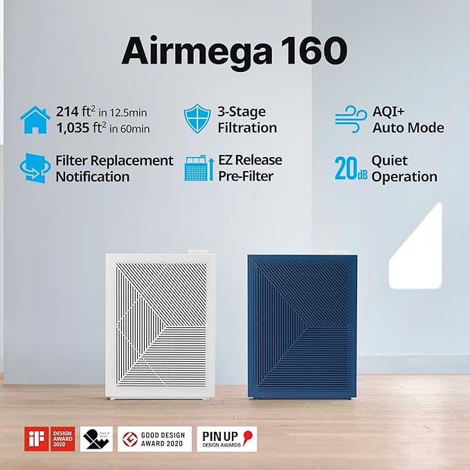 COWAY Air Purifiers for Home Bedroom up to 1, 035ft² - Image 2