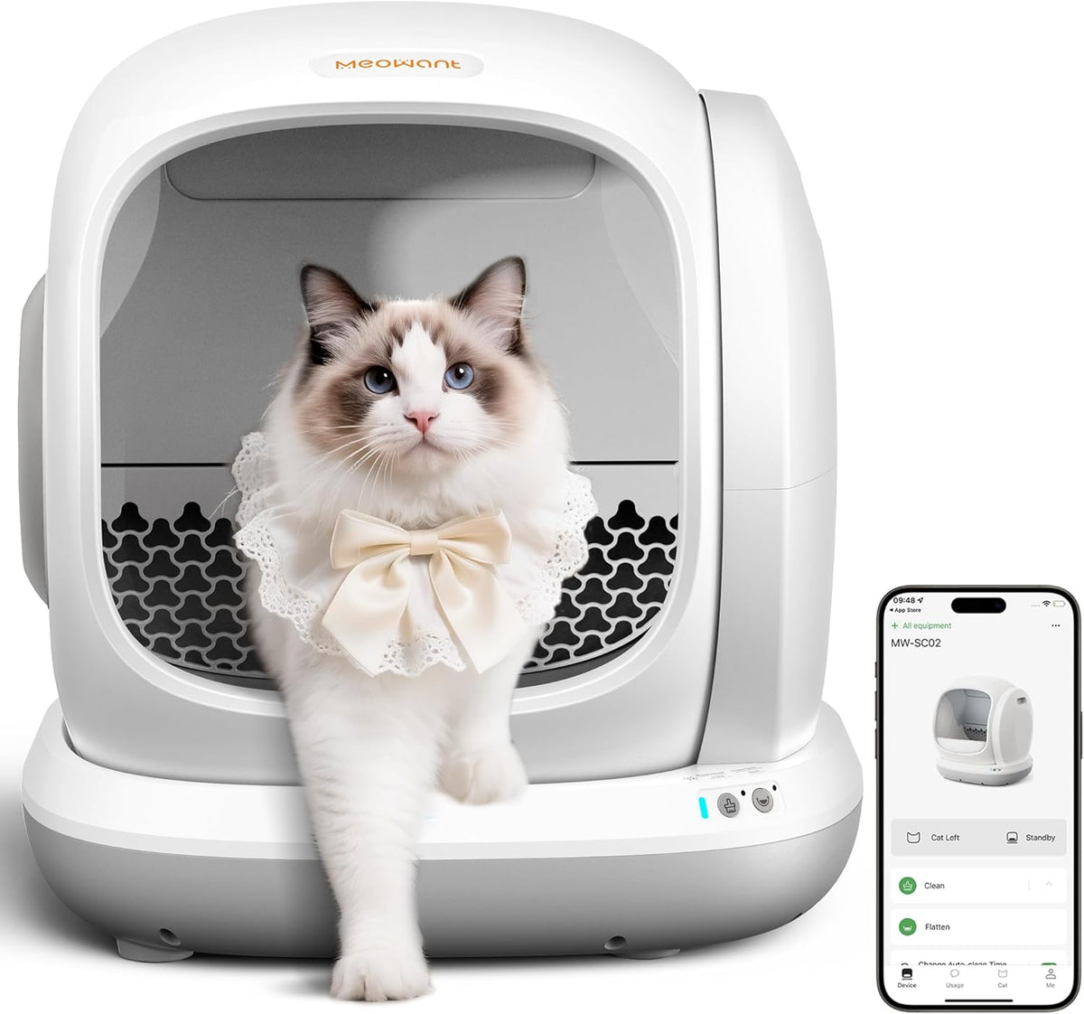 Meowant 75L Extra Large Automatic Litter Box Self Cleaning