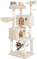 Yaheetech 64.5in Cat Tree Cat Tower Scratching Post, Plush Cover Cat Condo Bed by Yaheetech