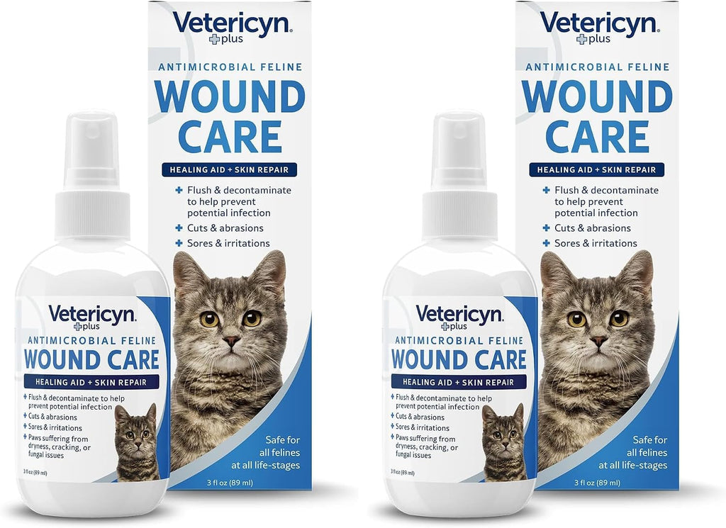 Vetericyn Plus Cat Wound Care Spray for Cuts, Bites & Skin Care, 3 oz