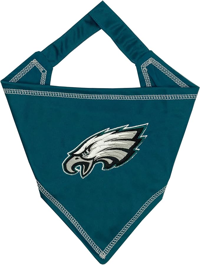Pets First NFL Philadelphia Eagles TIE Bandana, Large/X-Large. Dog Bandana by PETSFIRST