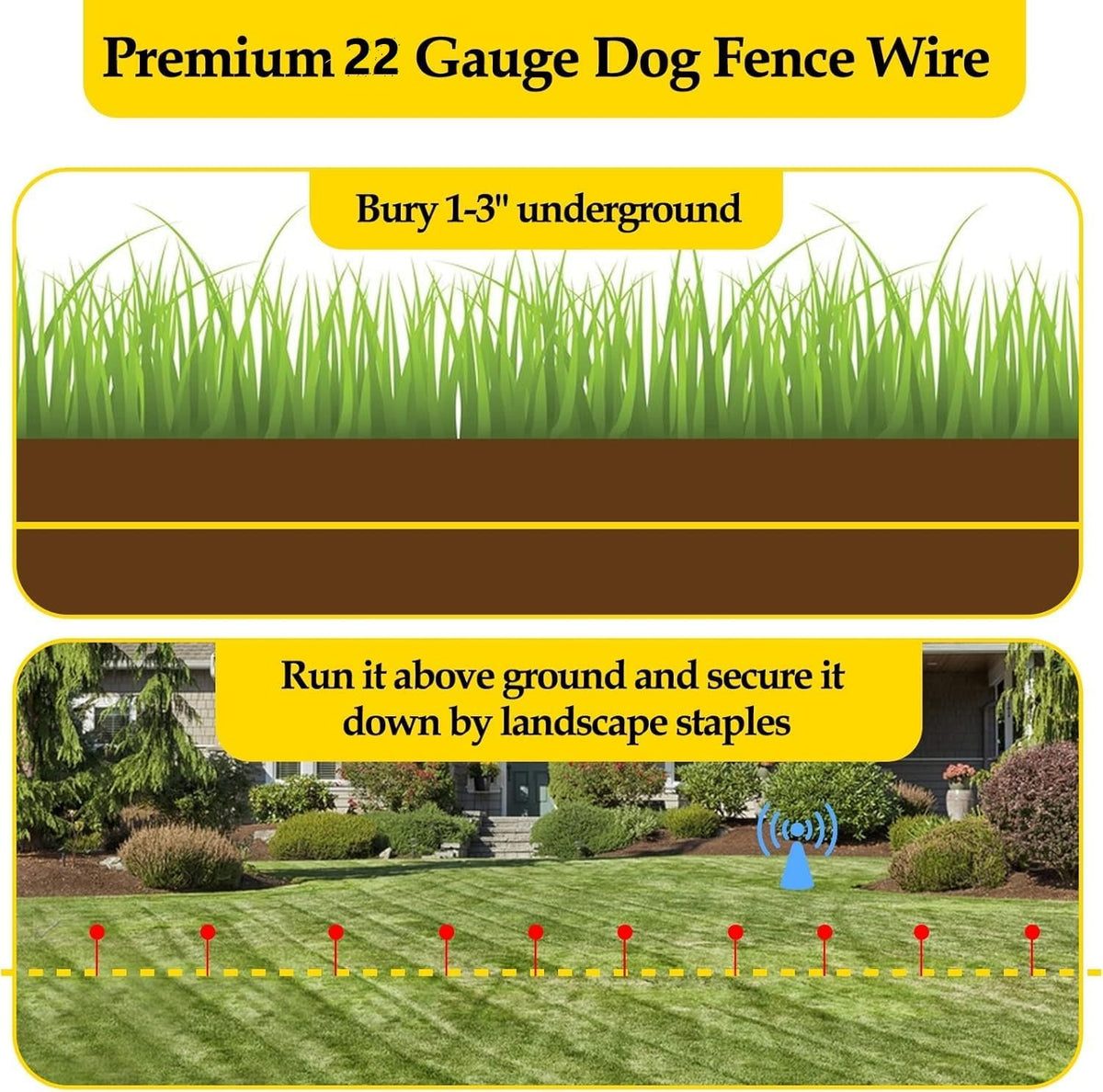Underground Electric Dog Fence Wire, Compatible for Pet System Wireless