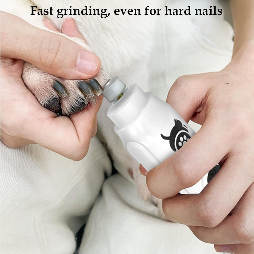 Super Handy Latest Model, Upgraded Dog Nail Grinder - Professional 3-Speed Ultra-Quiet Electric pet Nail Trimmer, Painless paw Care and Grinding, Suitable for Small, Medium, Large Dogs, Cats