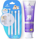 6% nHA Pet Dual-Enzymatic Toothpaste + Small Dog Toothbrush Kit,Puppy Tooth Brushing Kit