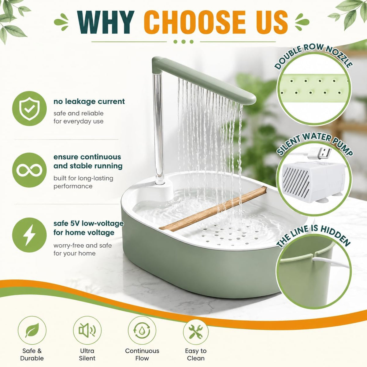Pacify Automatic Bird Bath Fountain for Parrots & Birds