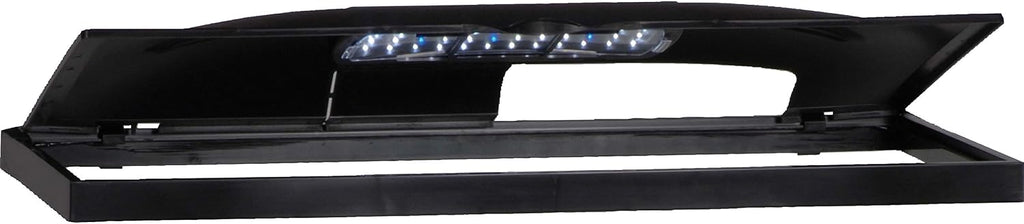 MarineLand LED Aquarium Hood 24 in x 12 in, Hinged Fish Tank Cover