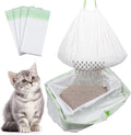 Sifting Cat Litter Liners with Holes 21 Count Large Drawstring