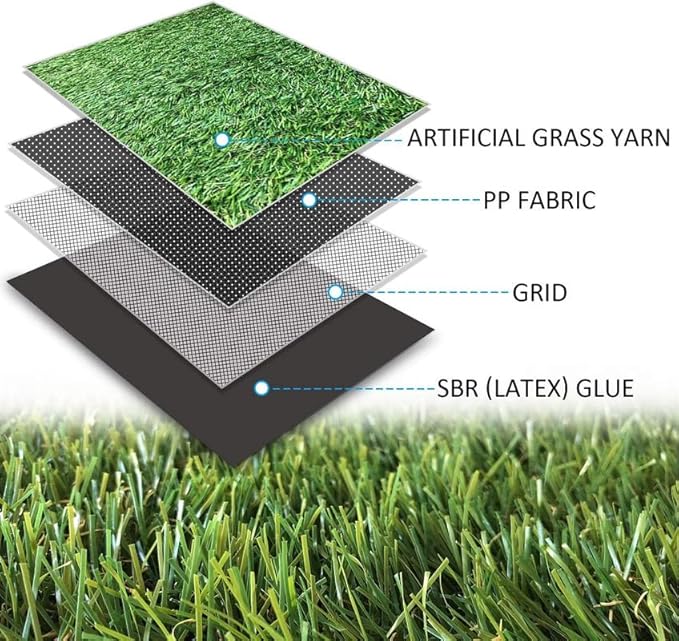 ALTRUISTIC Artificial Grass 2FTX80FT, Realistic Fake Grass Deluxe Turf - Image 3