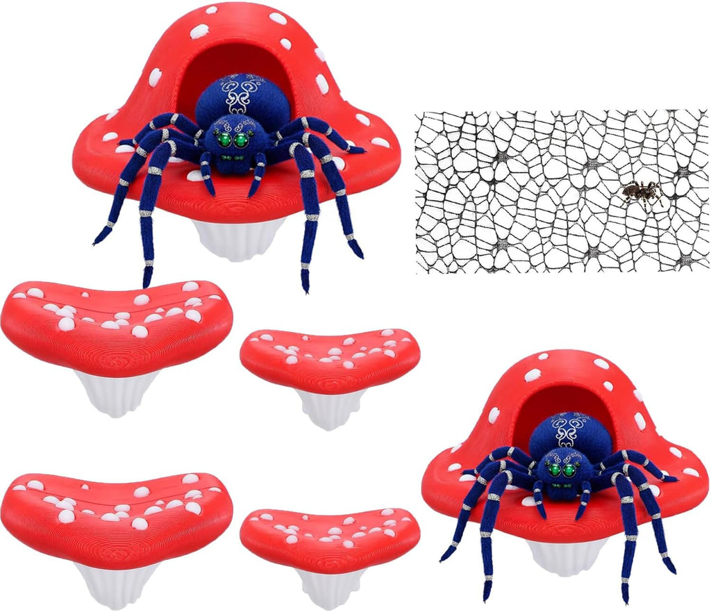 6Pcs Magnetic Mushroom Hideout for Terrarium